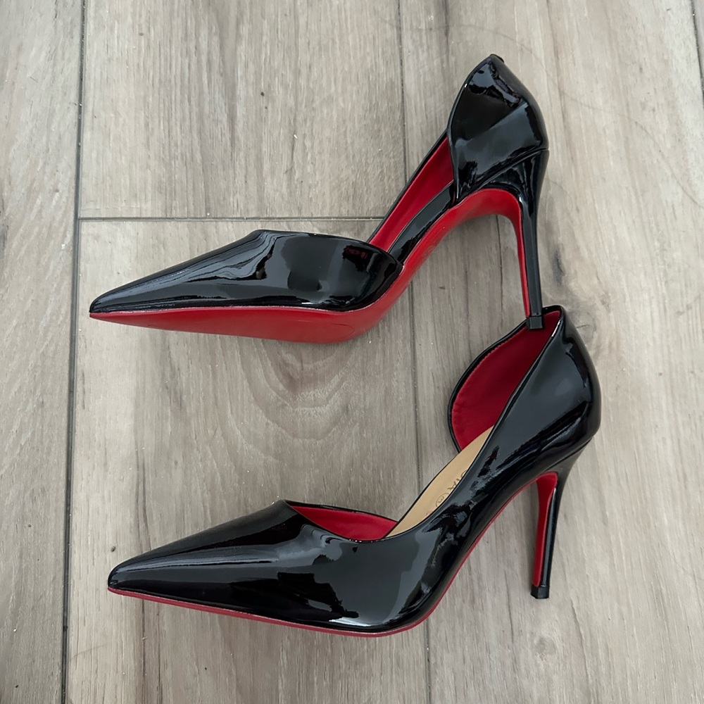 Elegant black stilettos with red sole Women's Heels